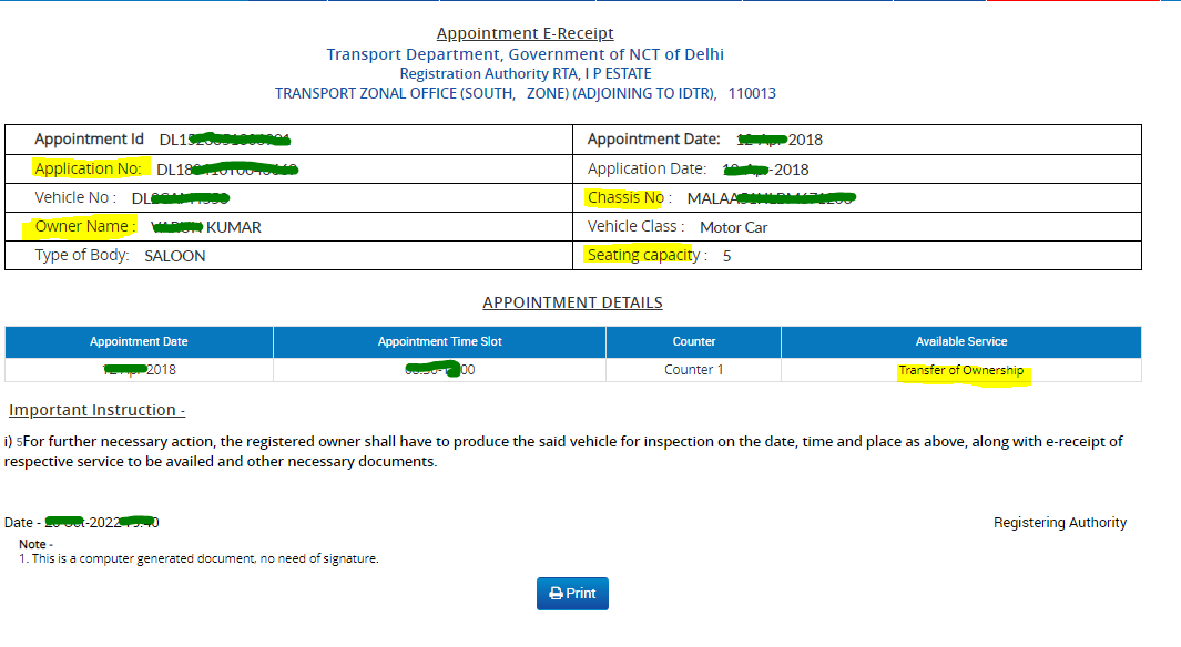 Search registration deals number of vehicle