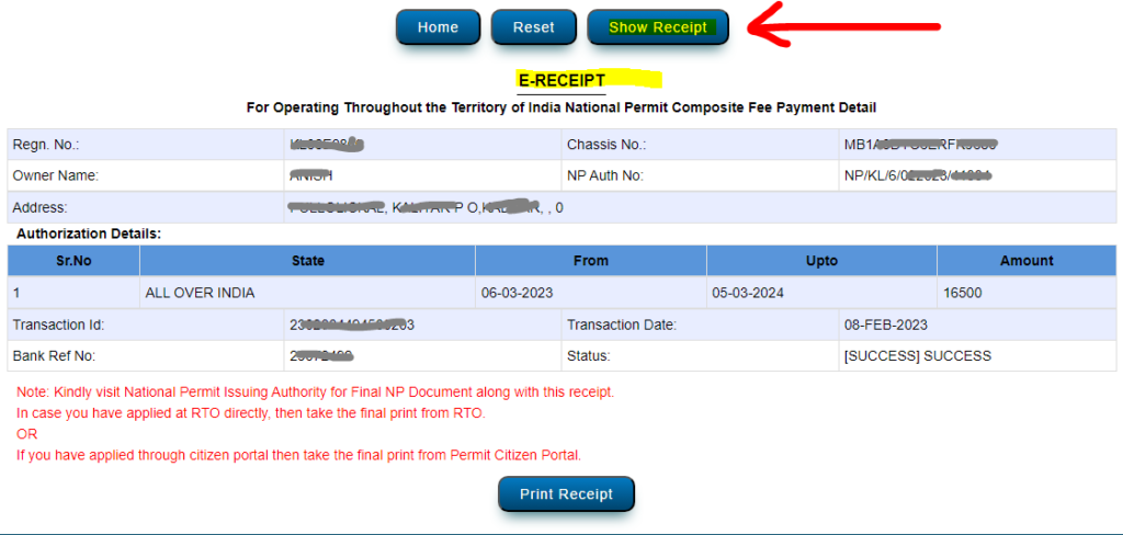 How to check vehicle permit details online