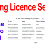 Driving Licence Number Search By Name and Date of Birth