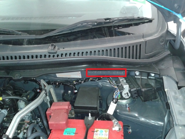 where to check car chassis number