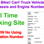 bike car truck vehicle full chassis number and engine number search
